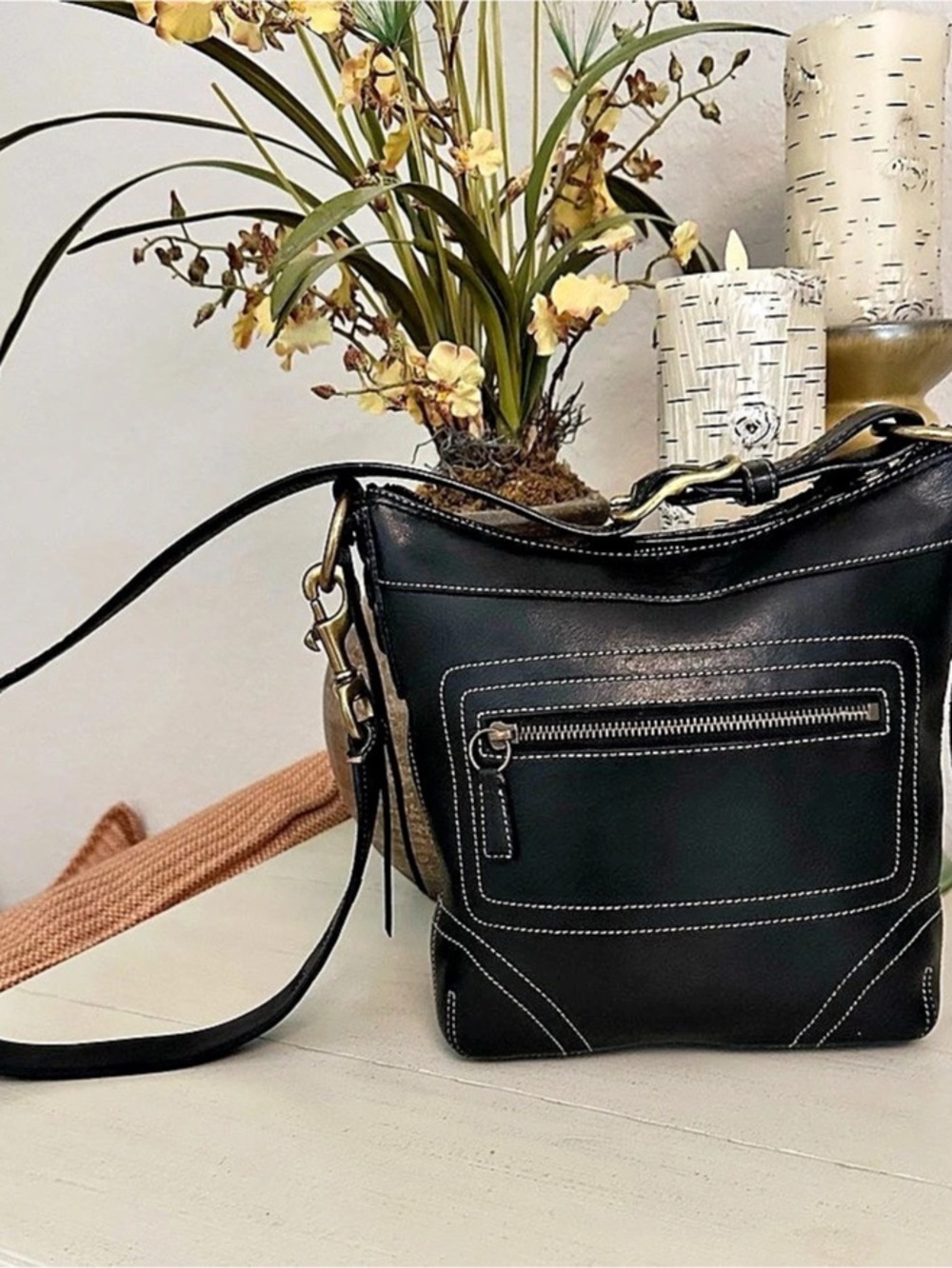 Coach “Legacy Bleeker” shoulder/crossbody black leather- EVC